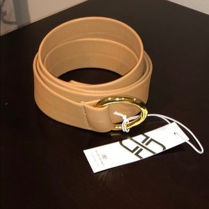 B Low the belt tan w/ gold buckel
